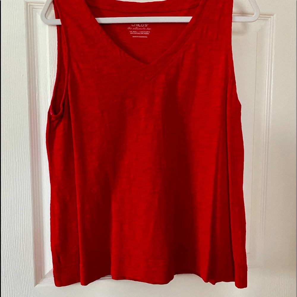 Chico’s Raspberry Tank and Cover Up